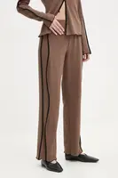 Tepláky Résumé CiaraRS hnědá barva, hladké, 222331213