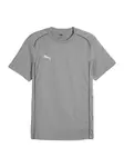 PUMA Funkčné tričko 'TeamFinal'  sivá melírovaná / biela