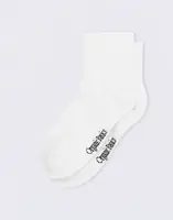 Organic Basics Core Ankle Socks 2-pack White 39-42