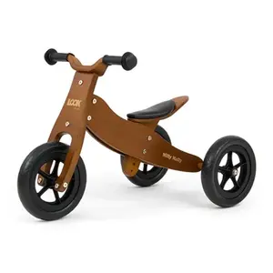 MILLY MALLY COOL 2v1 Dětské multifunkční odrážedlo, hnědá, velikost