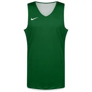 NIKE Funkčné tričko  tmavozelená / biela