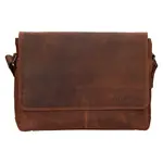 Pánská kožená taška přes rameno Greenwood Agust - khaki