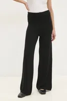 Kalhoty s vlnou Answear.LAB černá barva, high waist