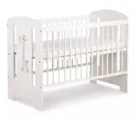 KLUPŚ Postýlka pro miminko Safari - bílá, 120x60cm