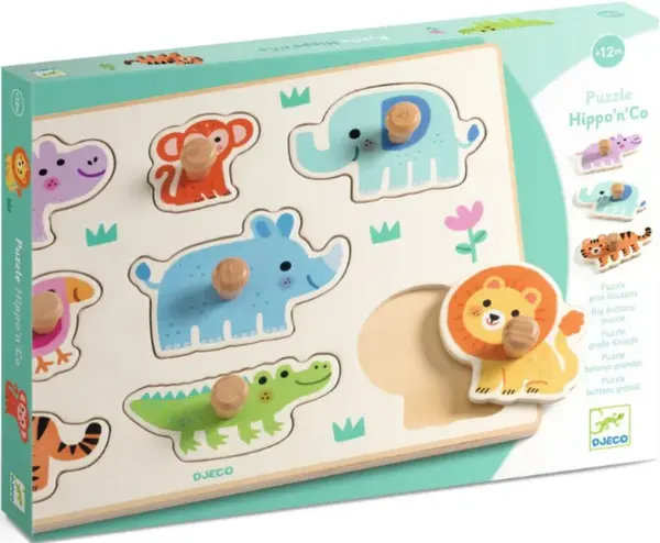 Vkládací puzzle Zvířata z džungle
