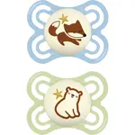 MAM Perfect Night 0+ months cumlík Blue/ Green 2 ks