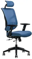 SETULO Kancelářská židle SOTIS modrá s opěrkou hlavy