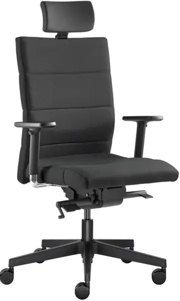 LD SEATING Kancelářská židle LASER 695-SYS, s opěrkou hlavy, černá