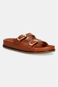 Twinset Kožené šľapky Twinset