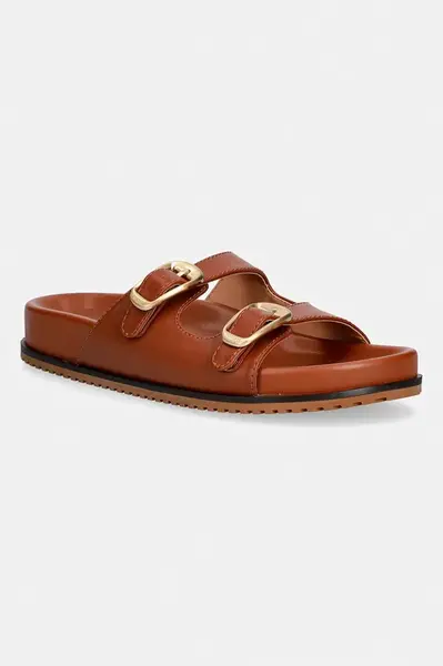 Twinset Kožené šľapky Twinset