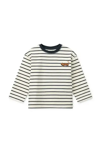 Dětské bavlněné tričko s dlouhým rukávem Liewood Tyler Stripe LS T-shirt