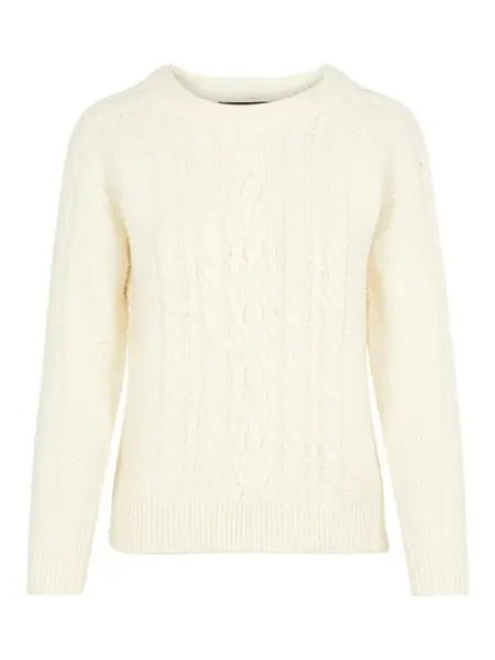 Vero Moda Petite Sveter 'VMPRIYA'  prírodná biela