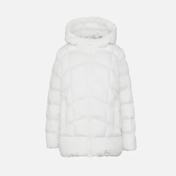 White Women's Quilted Jacket Geox Anylla - Women's