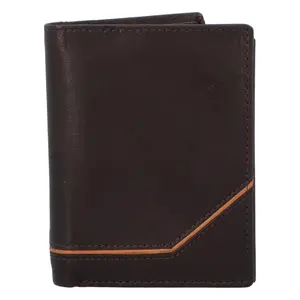 Pánská kožená peněženka tmavě hnědá - Diviley Earl