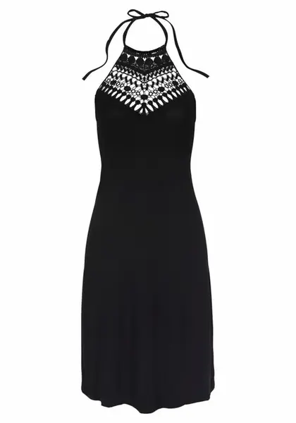 LASCANA Plážové šaty  čierna