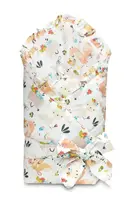 SENSILLO Zavinovačka pro miminko s volánkem 75x75cm, Zvířátka