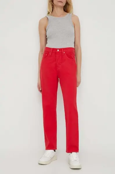 Džíny Levi's 501 CROP dámské, high waist