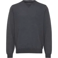 BLEND BHBRUTON Pánský svetr, tmavě šedá, velikost XXXL