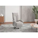 Sit & More KŘESLO, textil, barvy stříbra