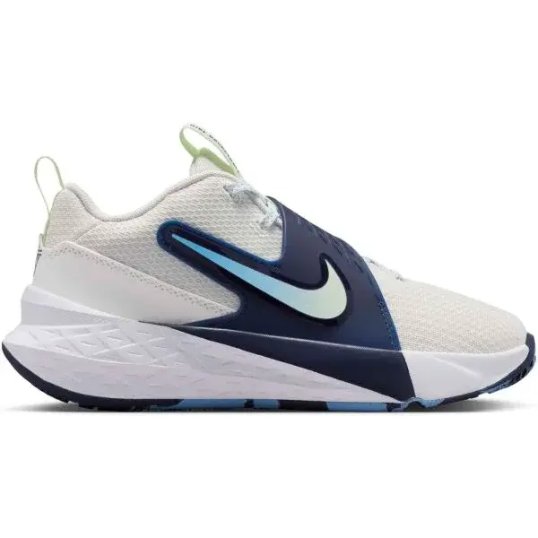 Nike TEAM HUSTLE D 12 Detská basketbalová obuv, biela, veľkosť 39