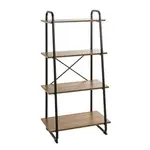 Carryhome REGÁL, černá, barvy dubu, 60/128/36 cm