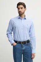 Bavlněná košile Polo Ralph Lauren modrá barva, regular, s italským límcem, 712969006