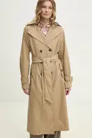 Trench kabát Answear.LAB dámský, hnědá barva, přechodný