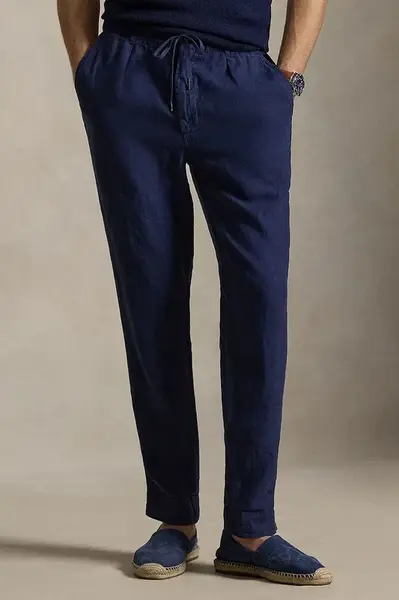 Lněné kalhoty Polo Ralph Lauren