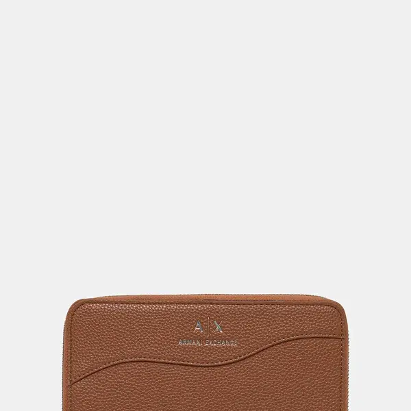 Peněženka Armani Exchange hnědá barva, 948068 CC783