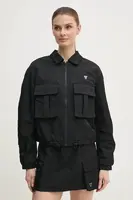 Bunda Guess SYLVIE dámská, černá barva, přechodná, V5RL03 WGYB0