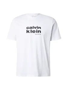 Calvin Klein Jeans Tričko  čierna / biela