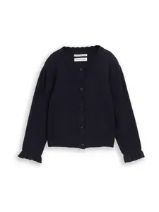 TOM TAILOR Kardigán  tmavomodrá
