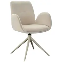 Lomoco ŽIDLE S PODRUČKAMI, železo, mikrovlákno, béžová