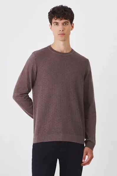 Svetr Medicine pánský, hnědá barva