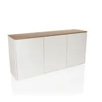 MID.YOU ŠIROKÁ KOMODA, bílá, barvy dubu, 160/76/40 cm