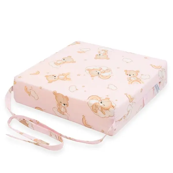 Detský podsedák na stoličku New Baby BASIC Bear pink , 20C56740