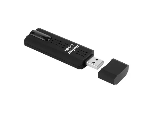 DVB-T2 HEVC USB tuner pro notebook REBEL KOM1060 - rozbaleno - natržený obal