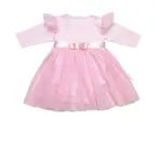 Baby Nellys Luxusní 4D slavnostní sada oblečení pro miminko Girl - růžová