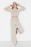 Trendyol Beige Basic Rolák Pletené top-top Set