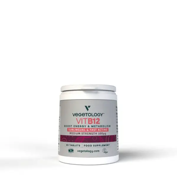Vegetology Vitamín B12 pod jazyk, 100µg 60 tabliet