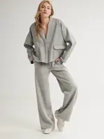 4TAILORS Nohavice 'Snug'  sivá