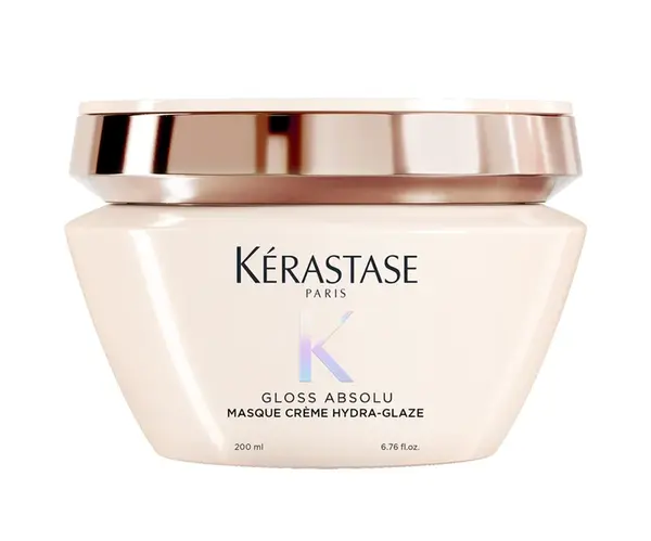 Hydratační a rozjasňující maska pro pevné a krepaté vlasy Kérastase Gloss Absolu Masque Créme Hydra-Glaze - 200 ml + dárek zdarma