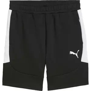 Puma TEAMEVOSTRIPE SHORTS Pánske šortky, čierna, veľkosť