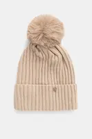 Dětská vlněná čepice Jamiks DAGNIS béžová barva, JZH365