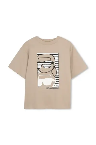 Dětské bavlněné tričko Karl Lagerfeld