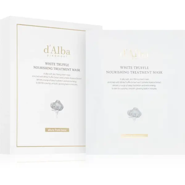 d'Alba White Truffle Nourishing Treatment Mask intenzívne hydratačná pleťová maska s upokojujúcim účinkom 5x25 ml
