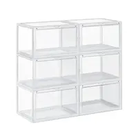 Boxxx REGÁL NA BOTY, průhledné, 72/66/28 cm