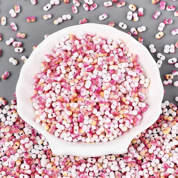 Two Tone Baking Paint Glass Seed Beads