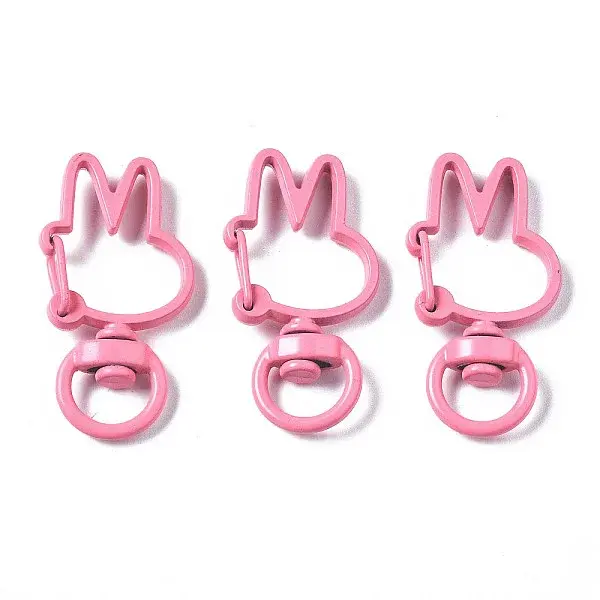 Spray Painted Eco-Friendly Alloy Swivel Snap Hooks Clasps