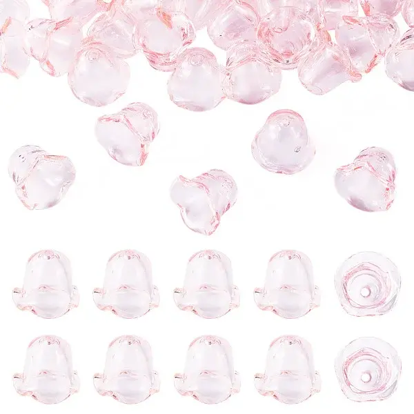 30Pcs Acrylic Bead Caps for Wind Chimes Making